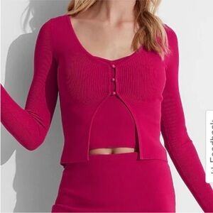 Express Body Contour Cardigan and Cami Set, Small. Like New.